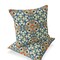 Edge Collections - 16-inch x 16-inch x 5-inch - Blue - Floral Decorative Throw Pillows for Indoor and Outdoor Use - 2 Pieces